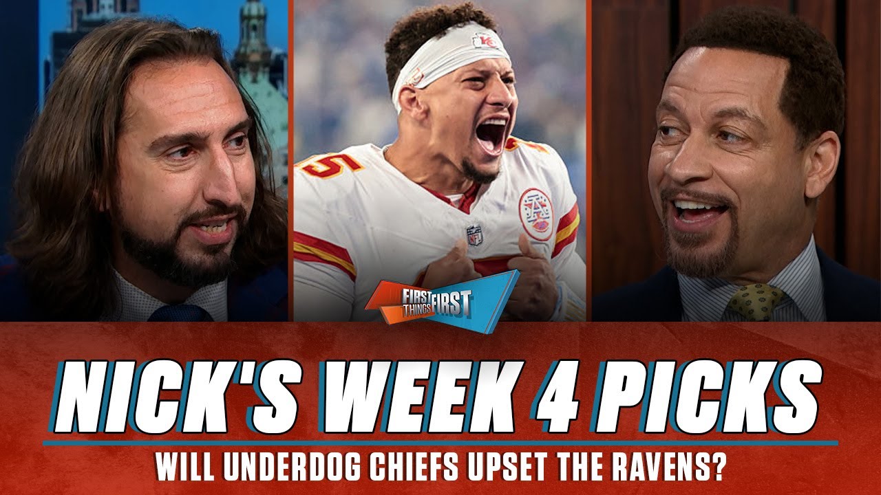 Patriots and Rams are on Upset Alert, take Nick's Chiefs as underdogs vs Ravens | FIRST THINGS FIRST