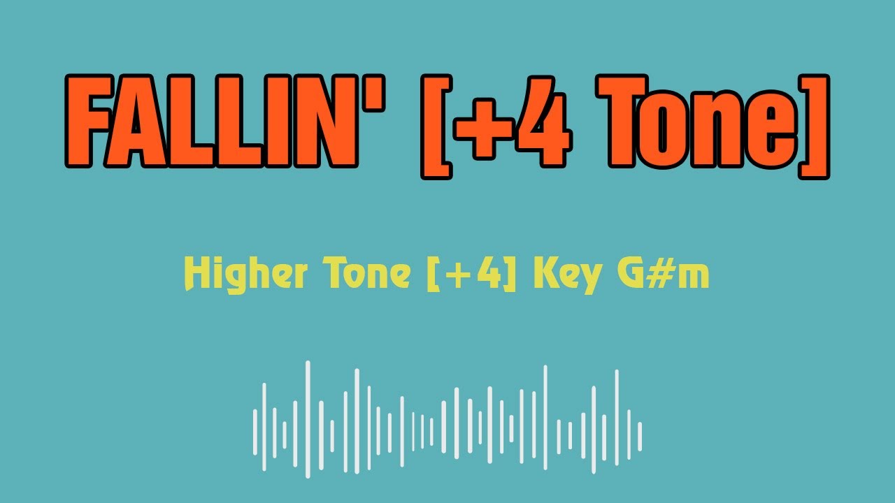 Alicia Keys Fallin' Karaoke 12 tones _ Higher tone +4 _ Key G#m