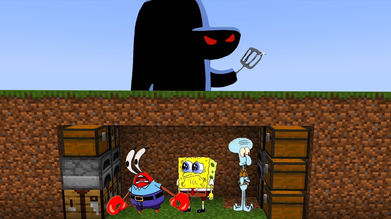 Hash-Slinging Slasher Hunter VS Krusty Krab Team Speedrunners