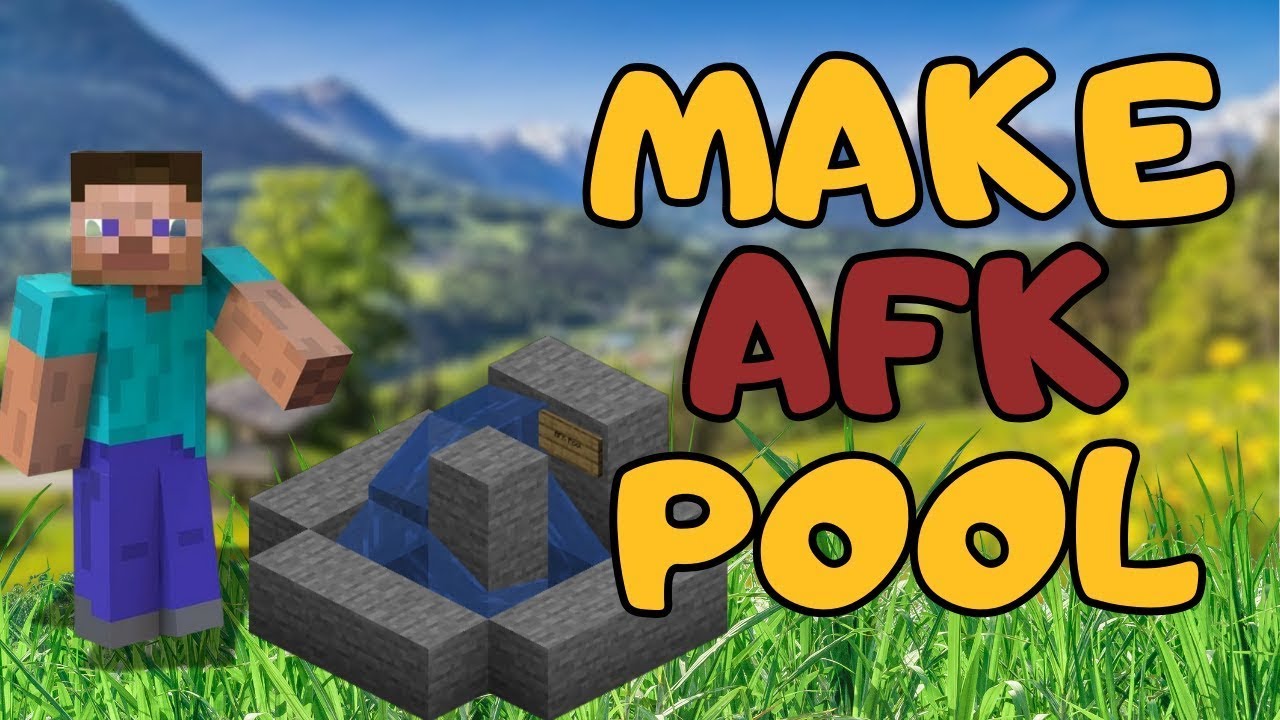 How to Make an AFK Pool in Minecraft | Minecraft Tutorial (2025)