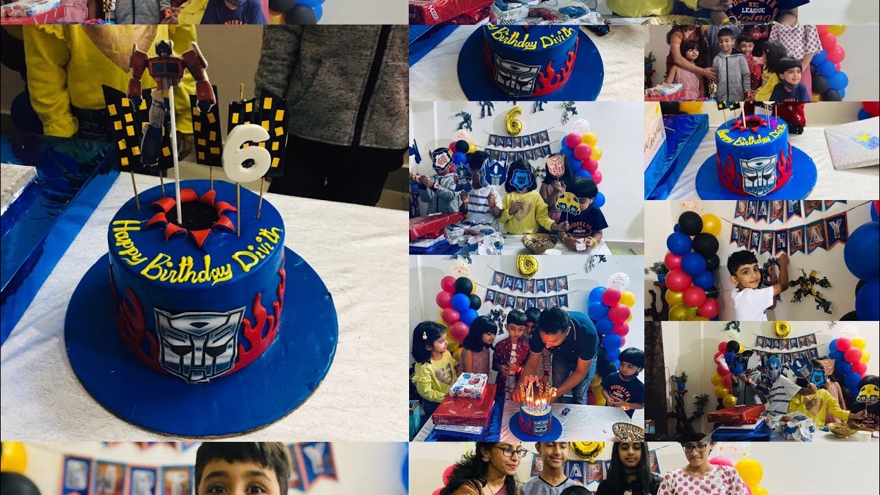 Transformers theme birthday party | Divith’s 6th birthday |
