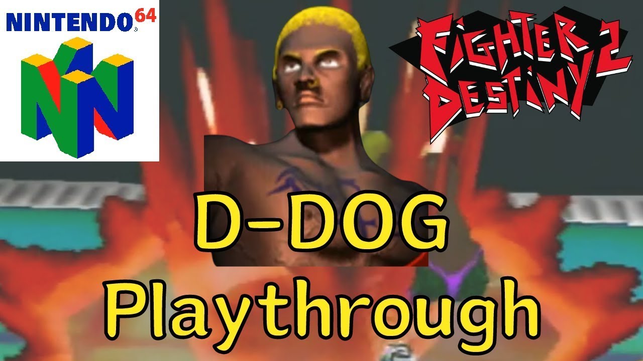 Fighter Destiny 2 (Nintendo 64) - D-DOG Playthrough [Crazy Difficulty]