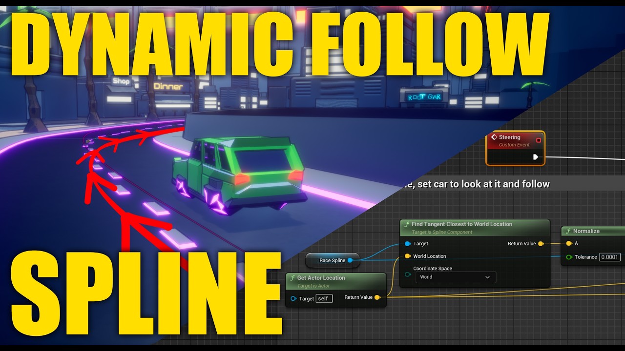 Build a Dynamic Spline Follow Logic (UE5 Tutorial)