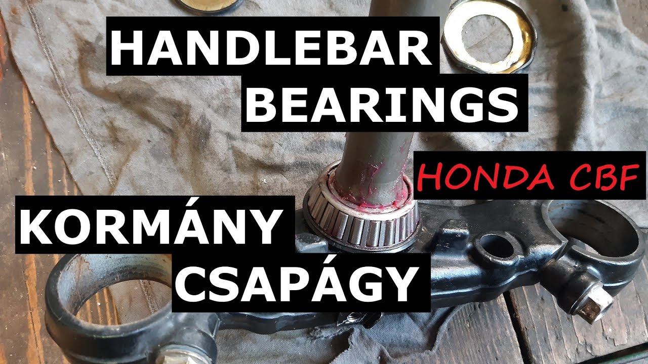 Handlebar bearing replacement motorcycle Honda CBF 600 / kormánycsapágy csere Honda CBF 600