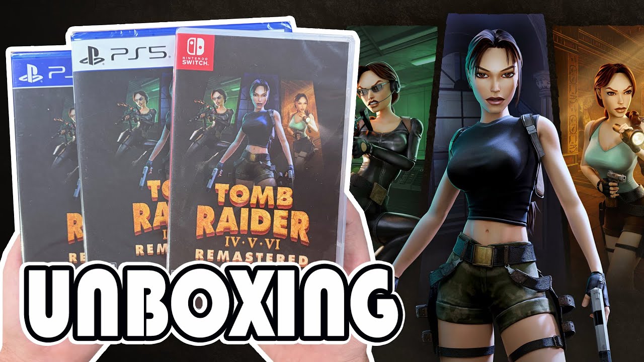 Распаковка Tomb Raider IV-V-VI Remastered (PS4/PS5/Switch)