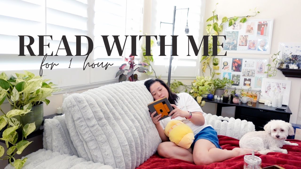 1 hour Afternoon Read with Me (real time reading body doubling and calm music)