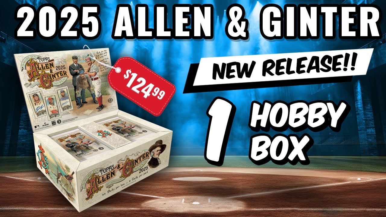 🚨NEW RELEASE🚨 2025 TOPPS ALLEN & GINTER BASEBALL HOBBY BOX