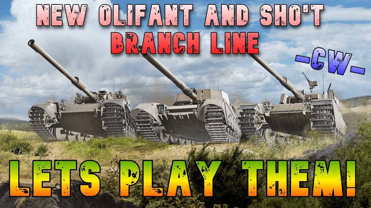 New Olifant And Sho'T Branch Line Lets Play Them! ll Wot Console - World of Tanks Modern Armor