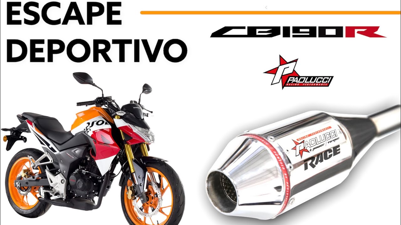 Cómo cambiar escape cb190r Repsol PAOLUCCI suena una LOCURA 🤯
