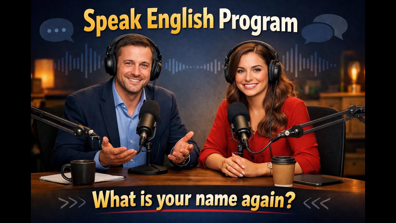 Learn English quickly with podcast | What is your name again?| Episode 05