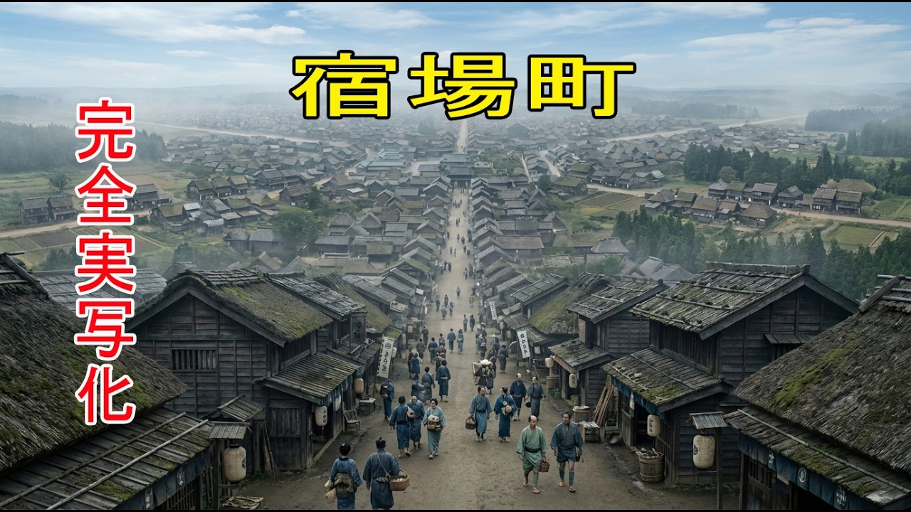 【AI完全再現】「宿場町」はただの休憩所じゃない！旅人と住人がつくる“つながり”の舞台