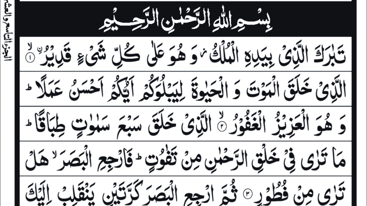 Surah Mulk Full | Beautiful Quran Recitation | Surah Al Mulk for Protection & Peace