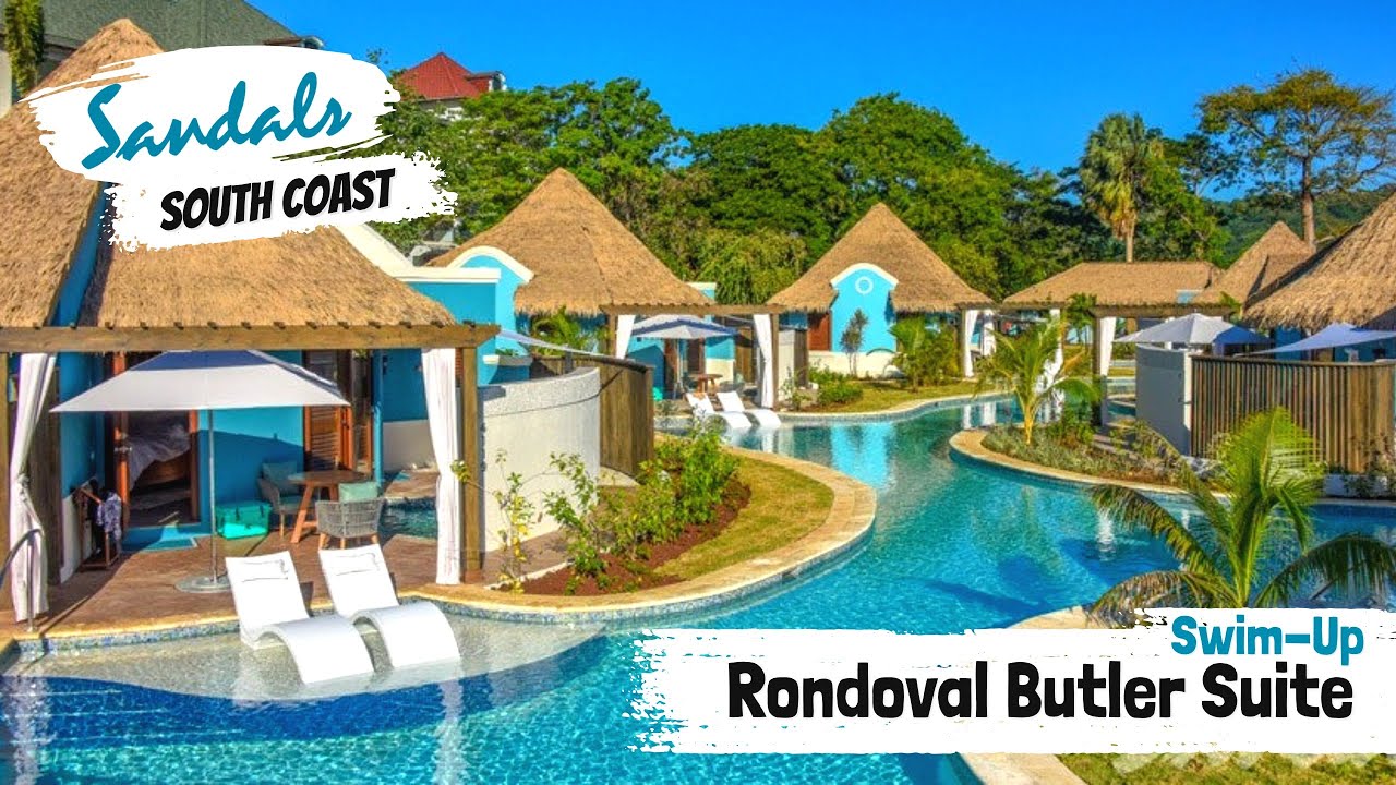 Swim-Up Rondoval Butler Suite RSUP | Sandals South Coast, Jamaica | Walkthrough Tour & Review 4K
