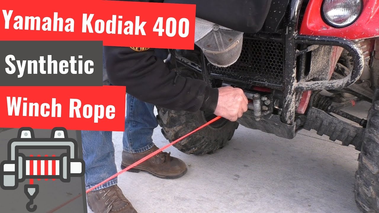 Synthetic Winch Cable On The Kodiak 400