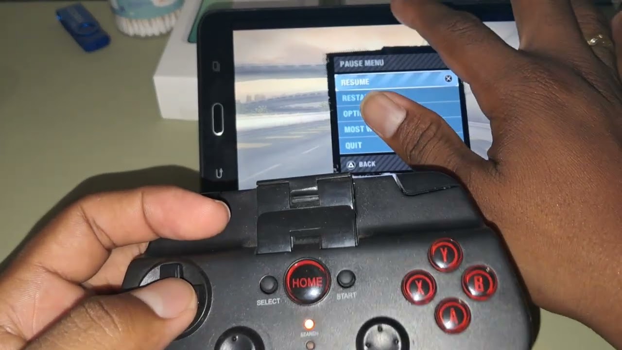 Probando emulador PSP en una tablet viejita de samsung y un mando inalambrico