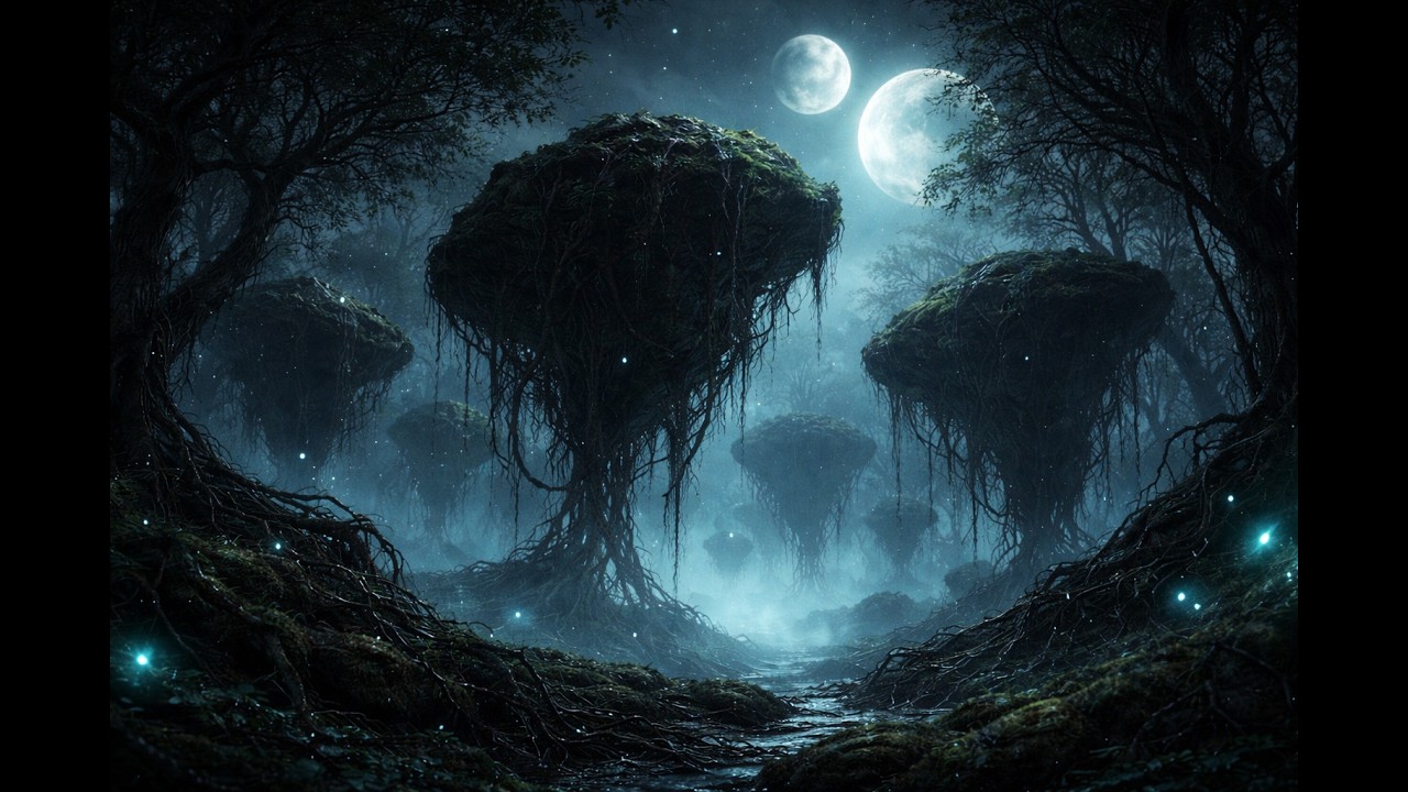 Beneath the Twin Moons |6 Hours of Ambient Music for Stress Relief  and Sleep #ambientmusic #ambient