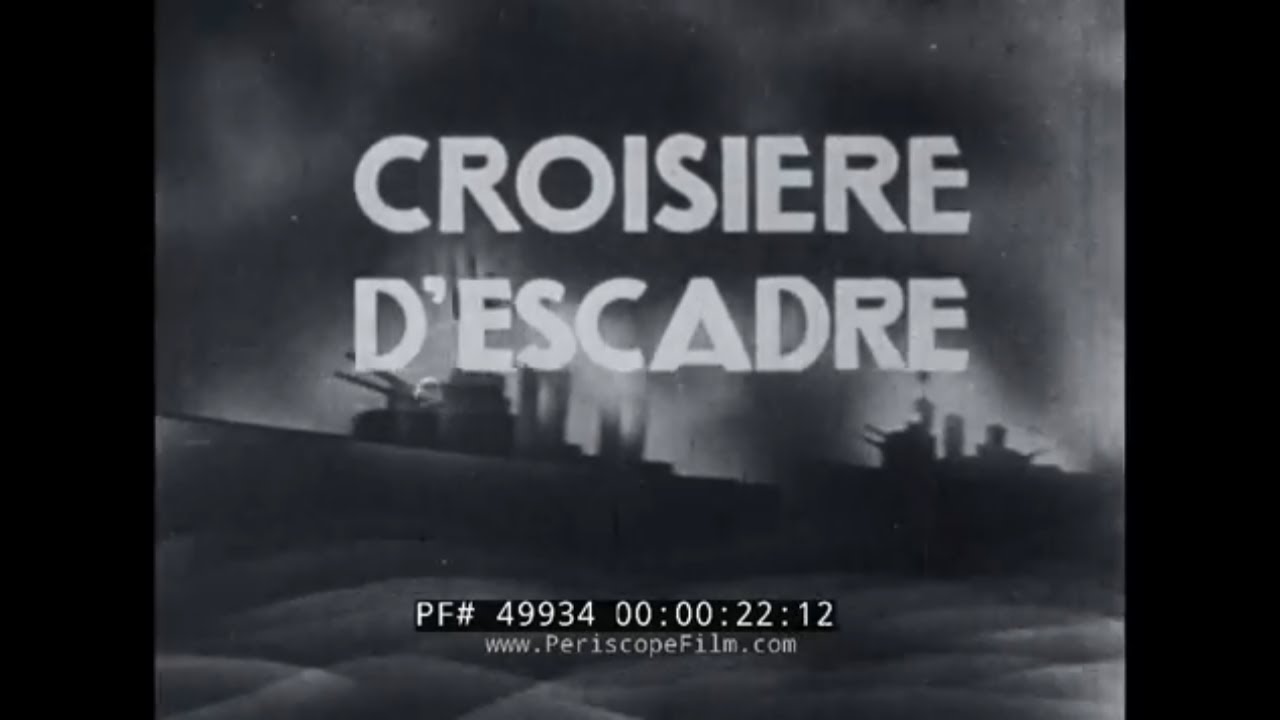 1938 PRE-WWII  FRENCH NAVY DOCUMENTARY FILM  