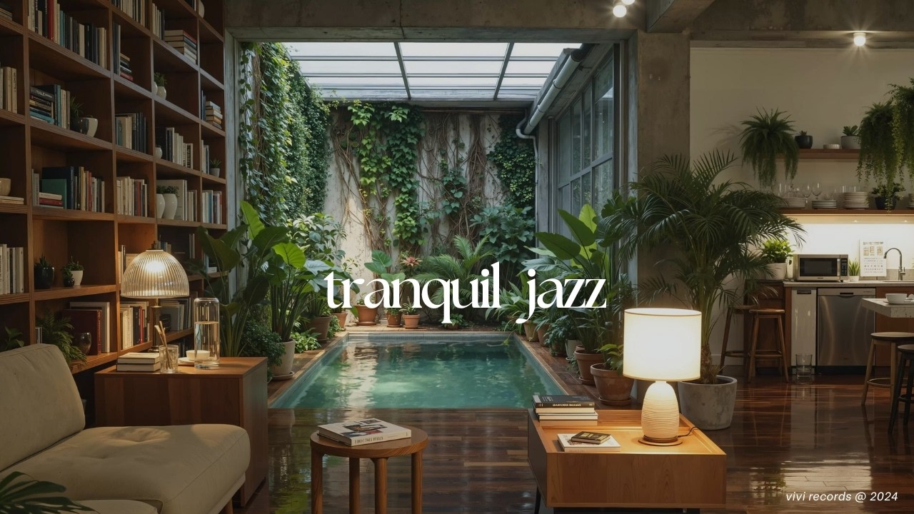 Tranquil Jazz Indoor Ambience | Relax & Cozy | Minimalist Slow Jazz Playlist in Morning Living Room