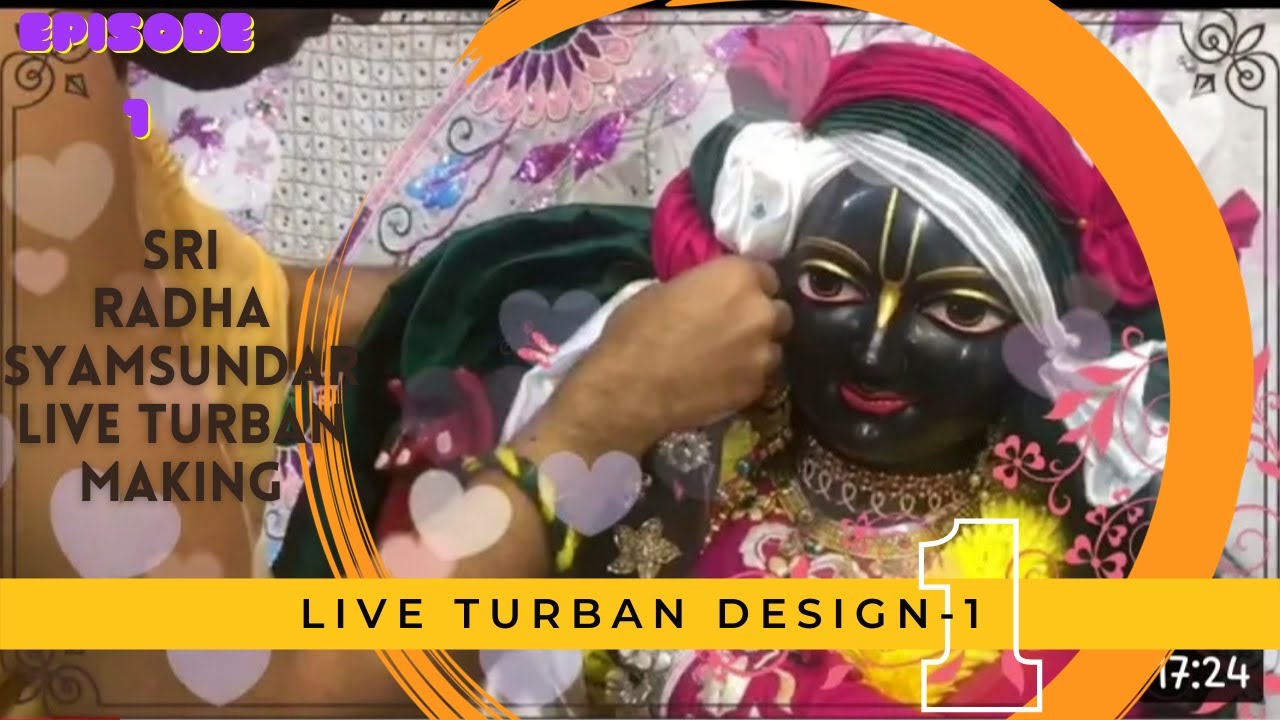 Radha Syamsundar Live Turban Tutorial-1 | Turban Making | ISKCON Central New Jersey | Deity Dressing