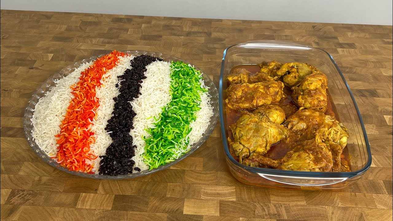 طرز تهیه زرشک پلو با مرغ : Zereshk palao ba morgh