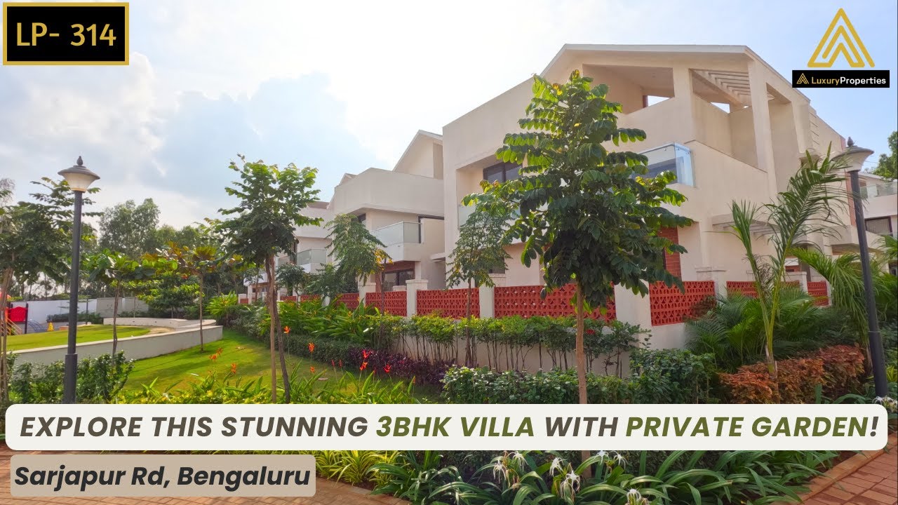 LP 314- Luxury duplex villa with garden for sale in Bangalore | Ready to move in | Luxury Properties