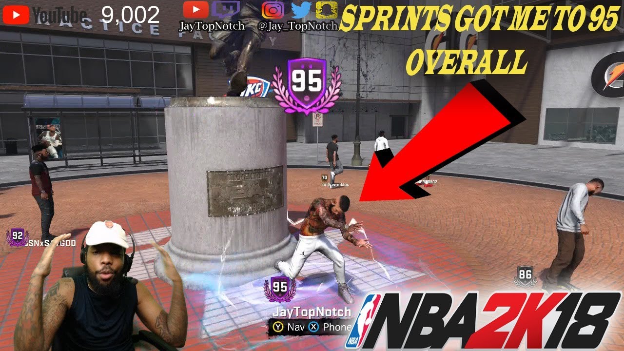 I GOT TO 95 OVERALL BY RUNNING SPRINTS!💯 *NOT CLICKBAIT* | NBA 2k18 99 OVERALL GRIND