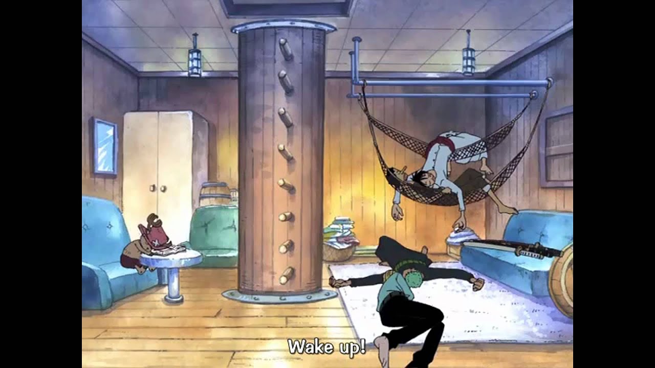 One Piece funny-Sanji's morning kiss