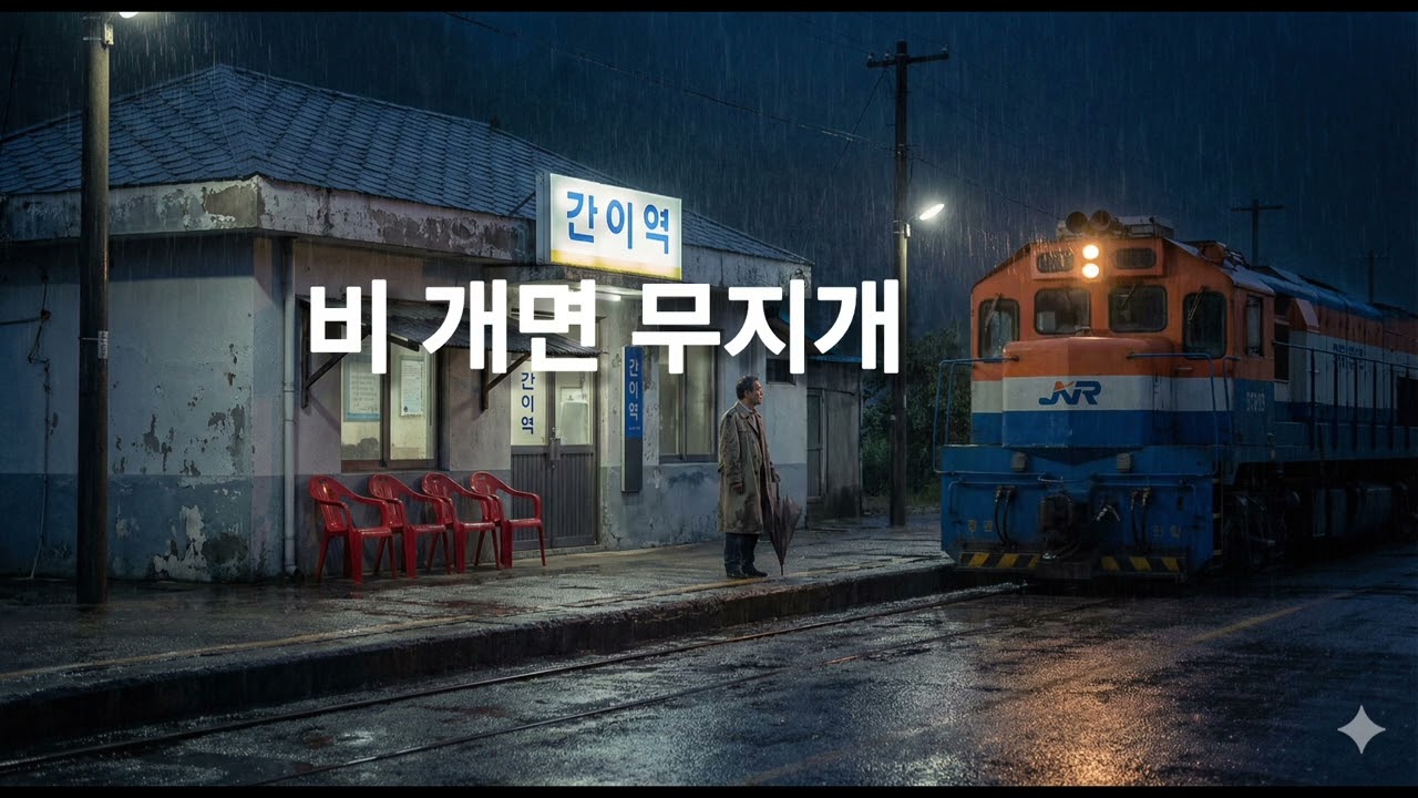 인생을 노래하는 정통 트로트 '비 내리는 간이역' 