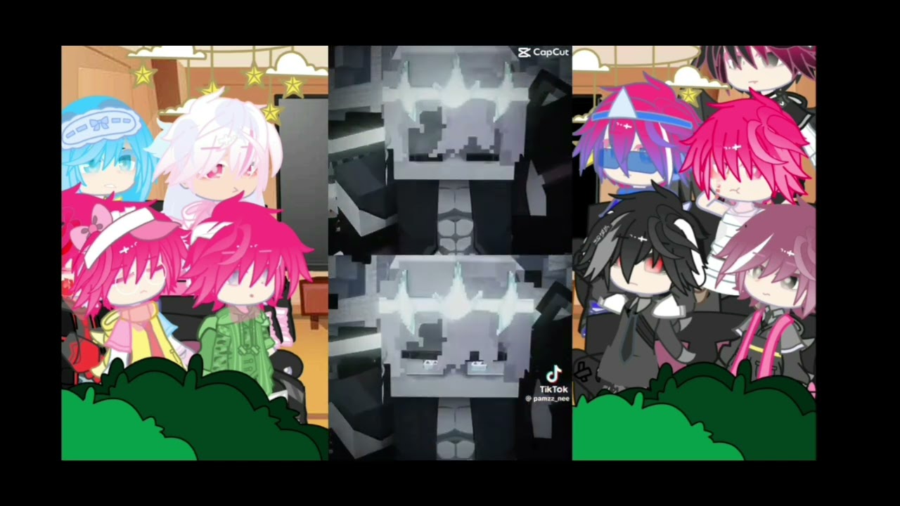 hiha aut react💖🎀 + 3 phản diện và 1ng//#hihaaut//#gacha#gachaclub#gachalife//by:STF_Yaki_nek