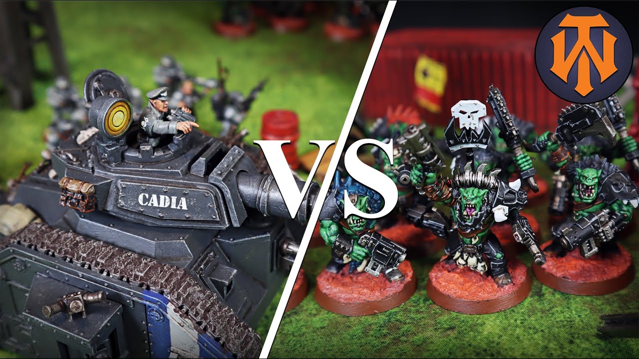 #11 New Orks Beast Snagga VS  Astra Militarum 40k Battle Report 500 Points 9th Edition Combat Patrol