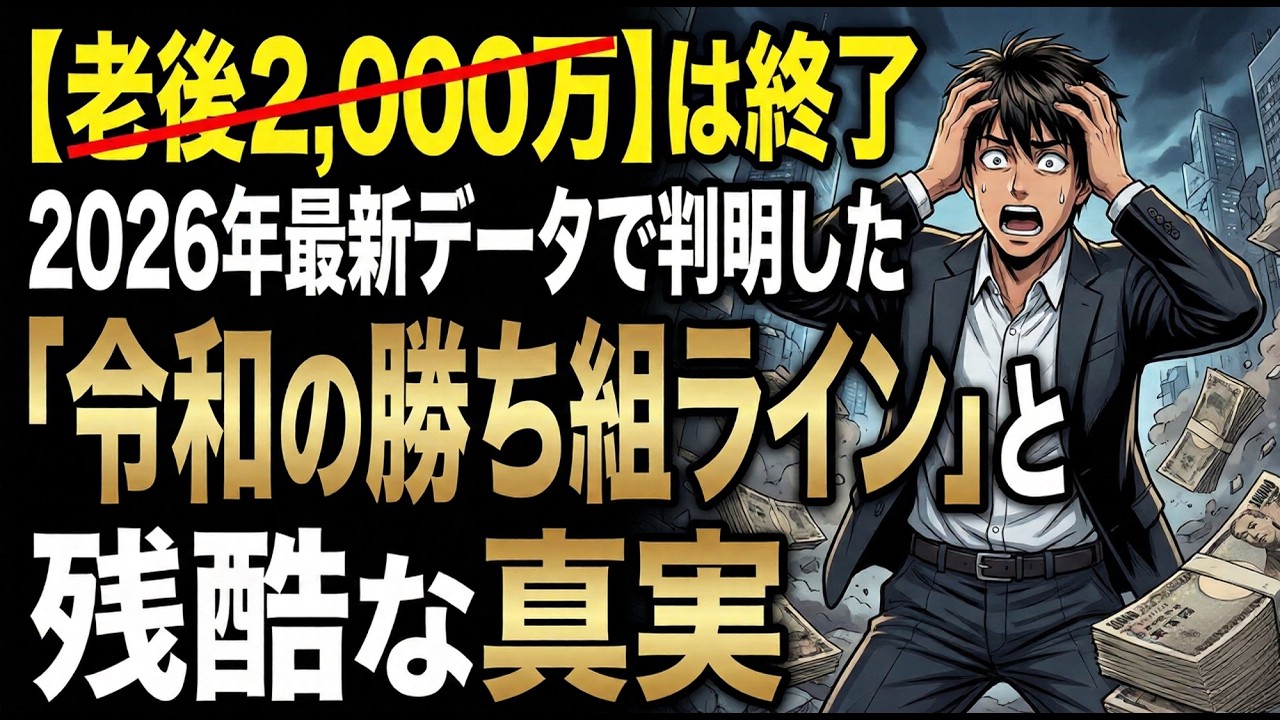 【老後2,000万は終了】2026年最新データで判明した「令和の勝ち組ライン」と残酷な真実