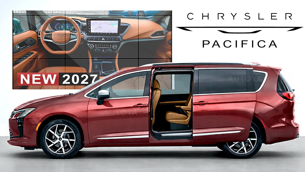 Chrysler Pacifica 2027 &mdash; Предварительный просмотр интерьера и варианты цветов.
