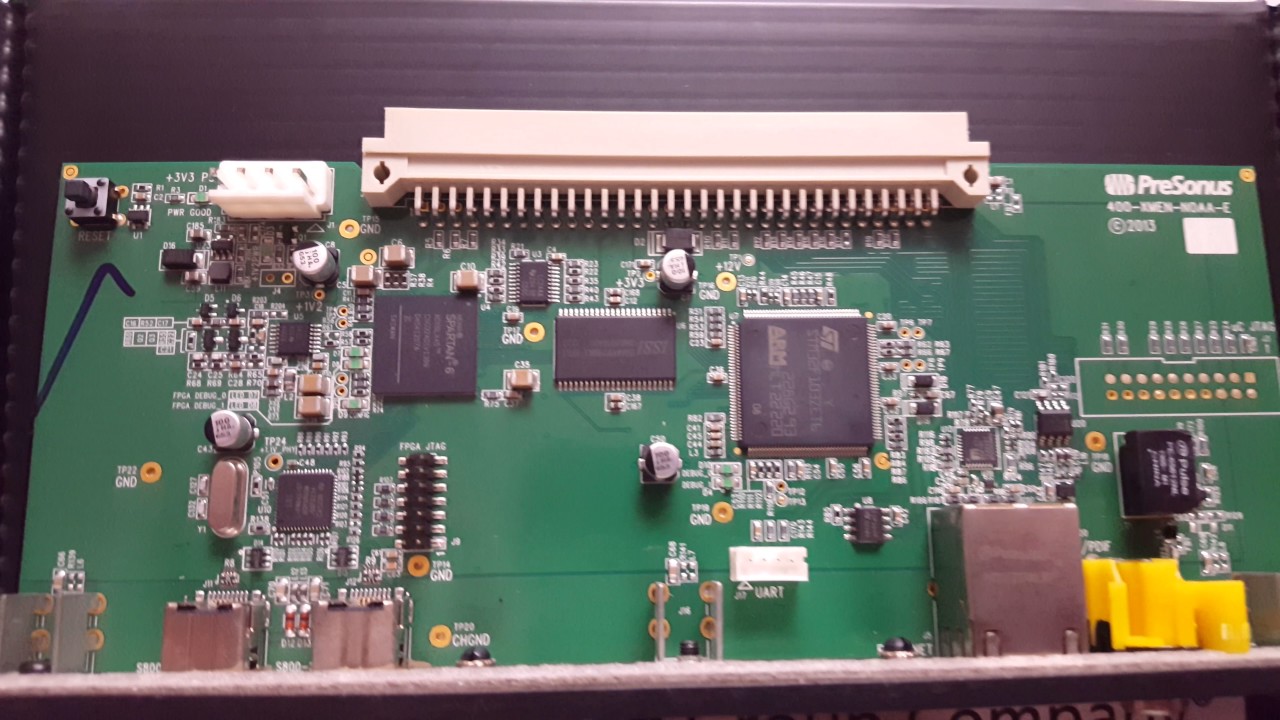 Presonus studio live 32.4.2ai/rm32ai option card inside view!!!! Rare!!!! Networking issues!!! AVB