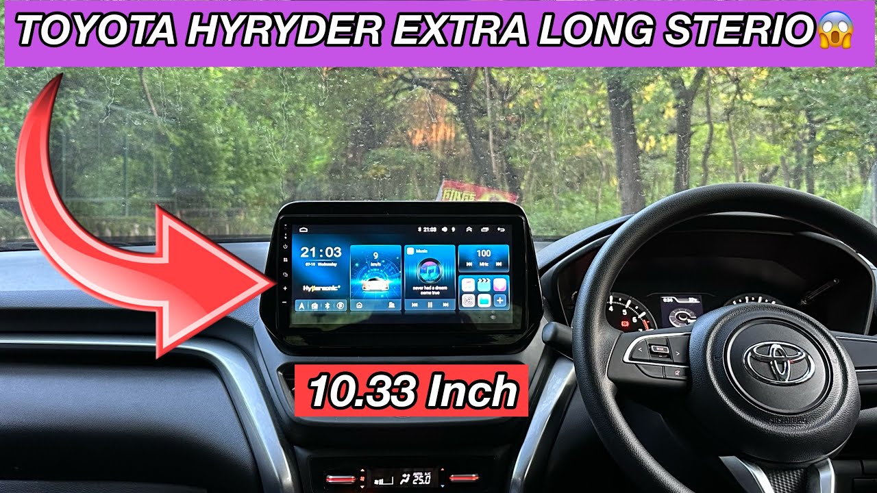 TOYOTA HYRYDER MODIFIED🔥10 Inch ANDROID STERIO🔥TOYOTA HYRYDER GENUINE ACCESSORIES🔥HYRYDER 2023🔥