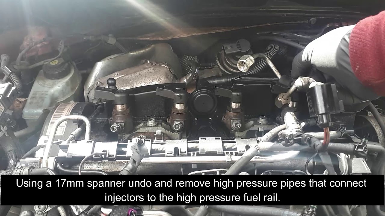 vw audi seat skoda 1.6 tdi injectors removal