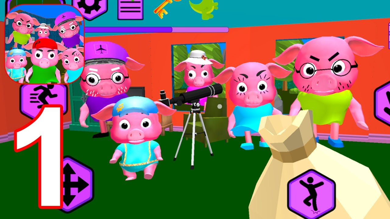 Neighbor Piggy. Obby Family Escape 3D - Gameplay Walkthrough Part 1 (Android, iOS)