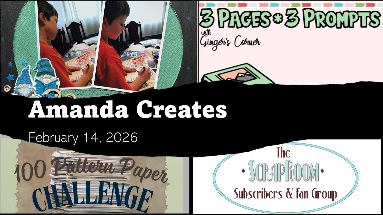 This Story & This Story #100patternpaperchallenge #3Pages3Prompts #Scraproomchallenge February2026