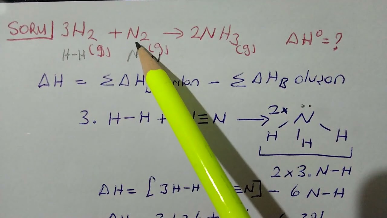 Bağ Entalpilerini Kullanarak Tepkime Isısını Bulma