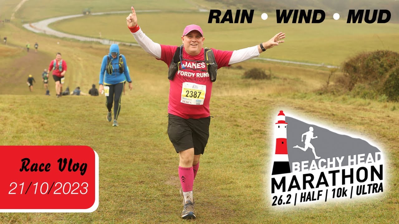 Beachy Head Marathon 2023 in a storm (13 days after Chester Marathon)
