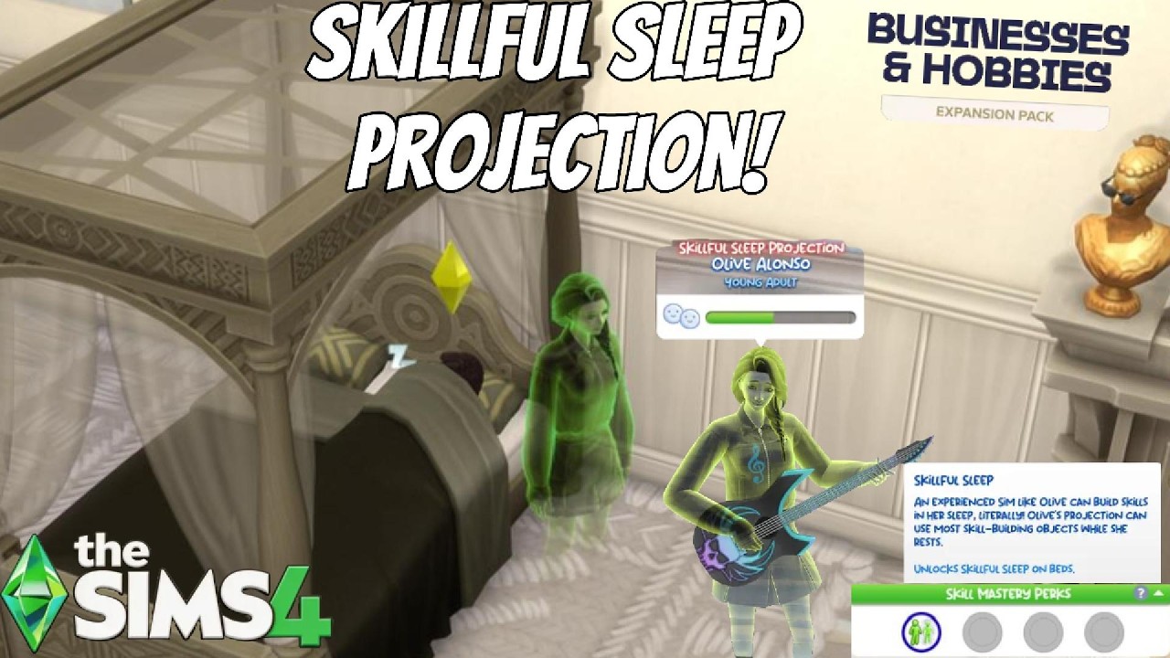 The Sims 4 Skilled Sleep Projection! #sims4 #thesims4 #pcgaming #video