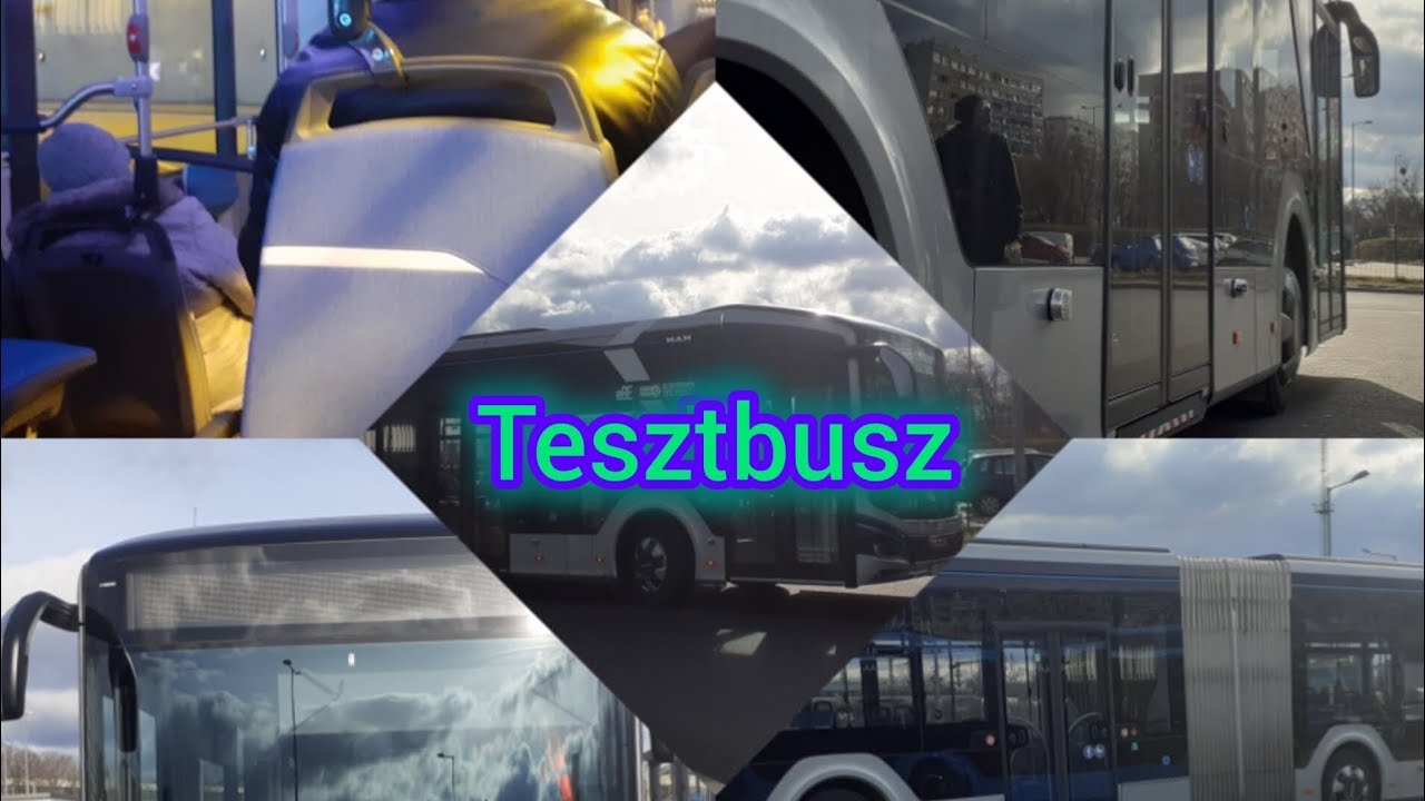 Új elektromos buszt tesztel a BKK Február 15-ig! @e8E MAN lions city C18e!(teszteljük le!)