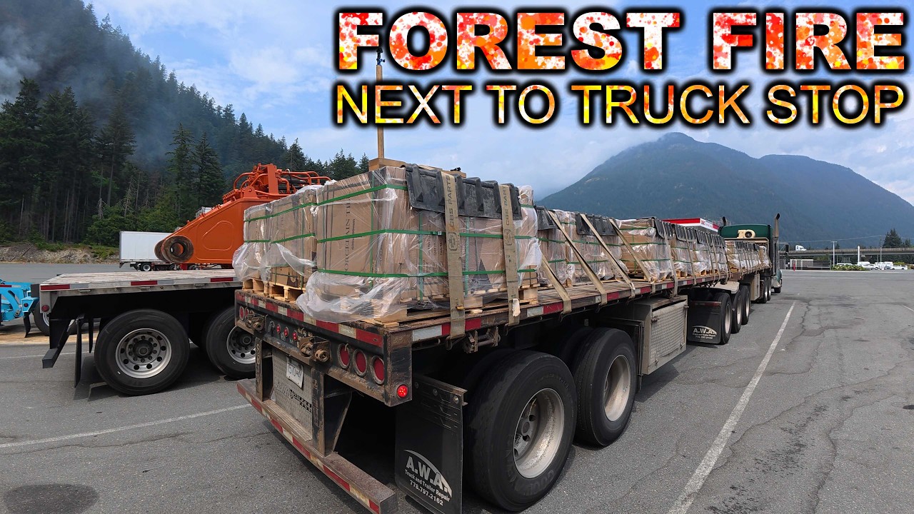 Forest Fire at Truck Stop