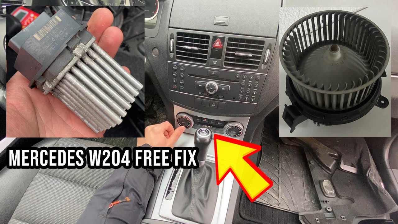 How to Diagnose and Fix AC/Heater Blower Motor on Mercedes W204 C-Class With BasicTools