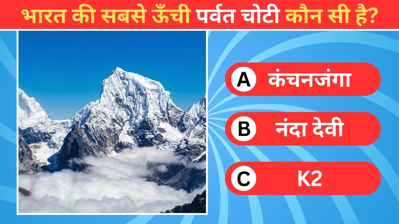 GK Quiz हिंदी में | 40 महत्वपूर्ण सामान्य ज्ञान प्रश्न 2026