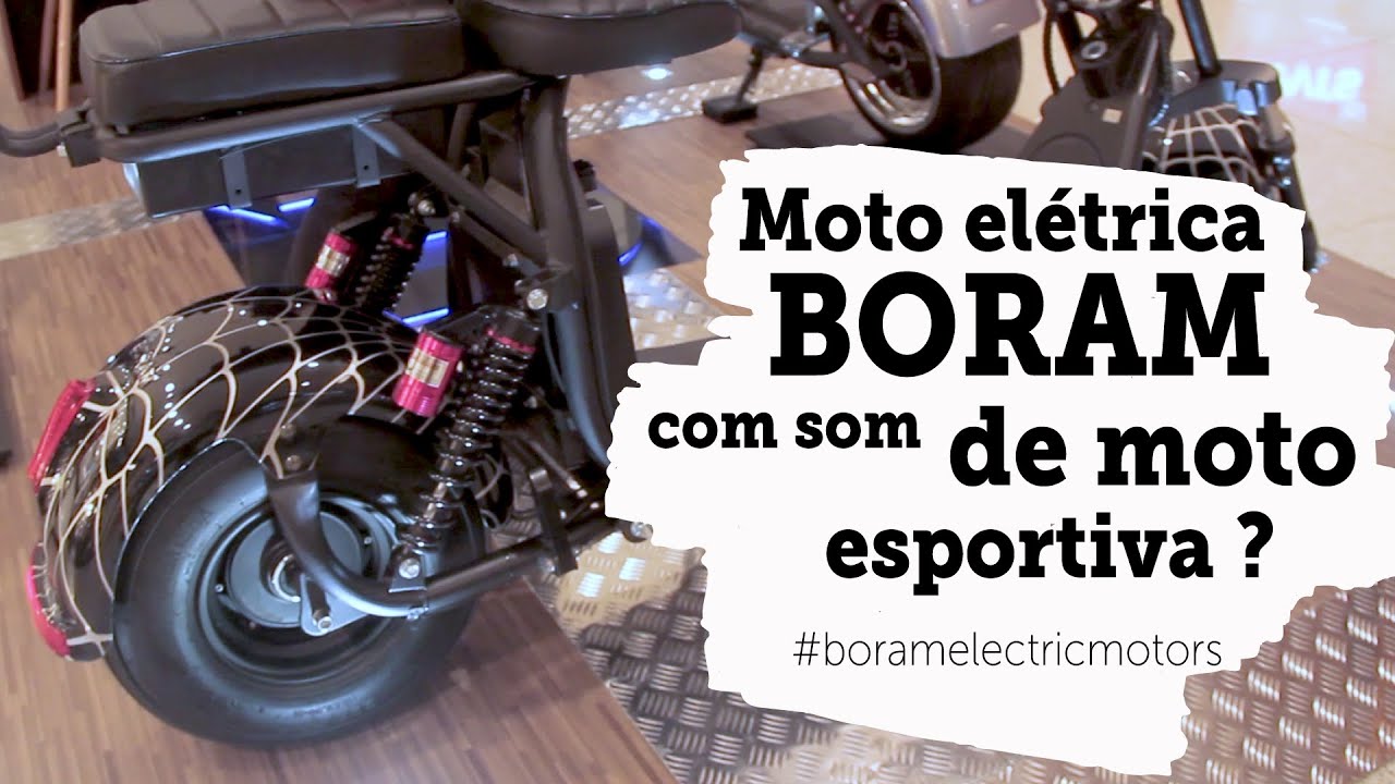 Isso é serio? Moto elétrica com som bluetooth? | Boram Electric Motors