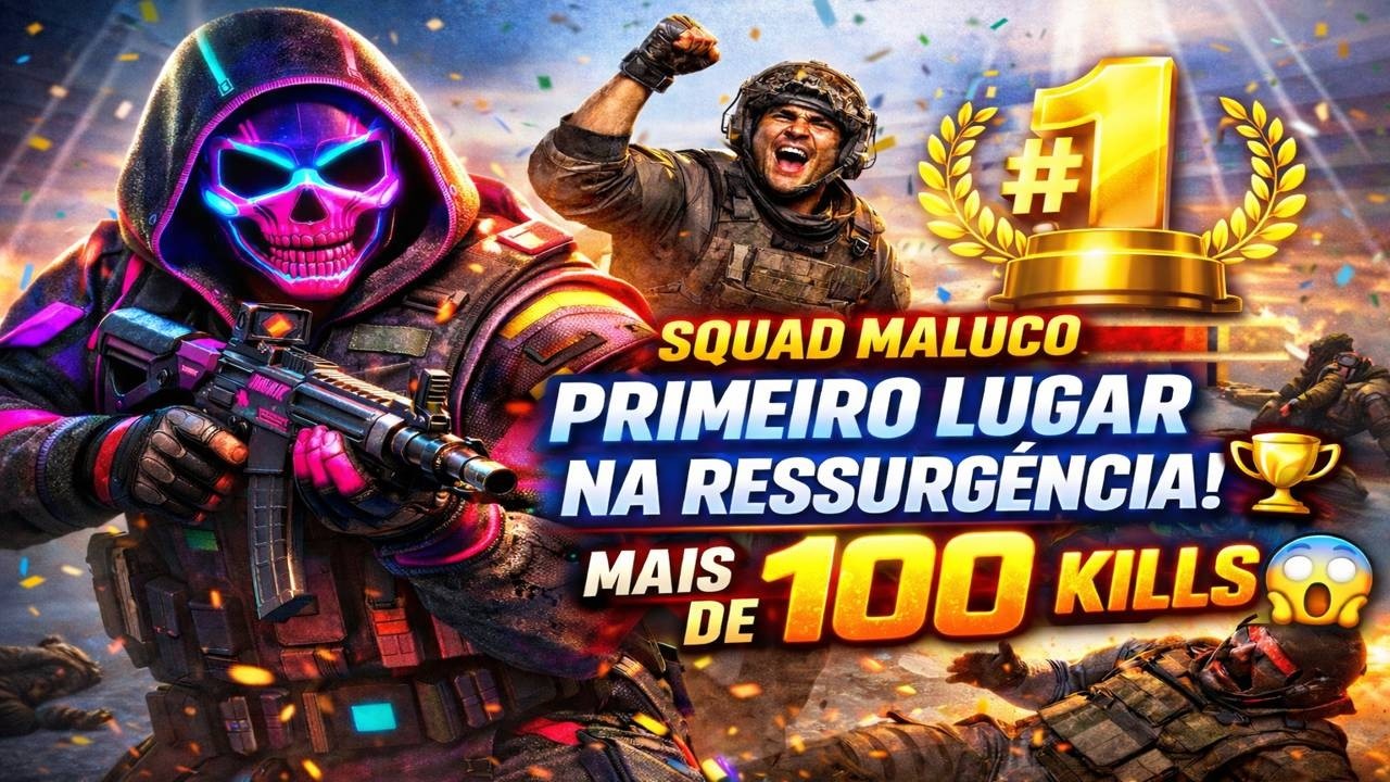 SQUAD MALUCO METEU + DE 100 KILLS!!!