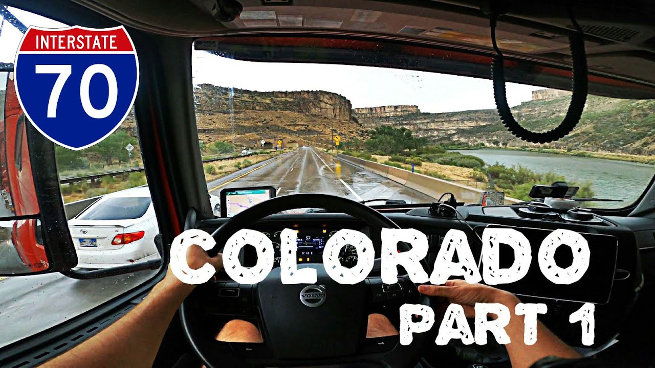 Relaxing drive over the Rockies. I-70 Colorado part 1 POV.  Volvo VNL 860.