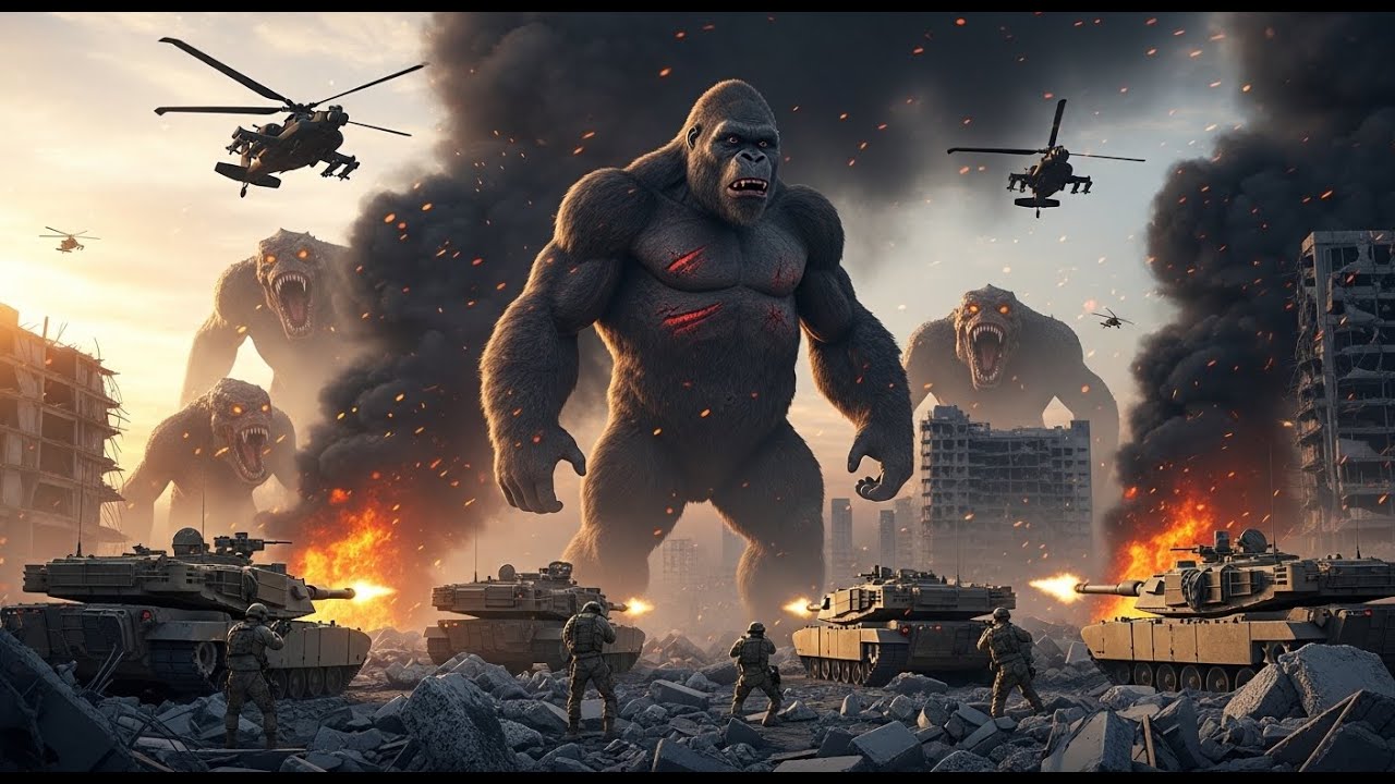 vTHE BATTLE FOR SURVIVAL: KING KONG & THE US ARMY AGAINST MONSTERS PART 2 - FULL