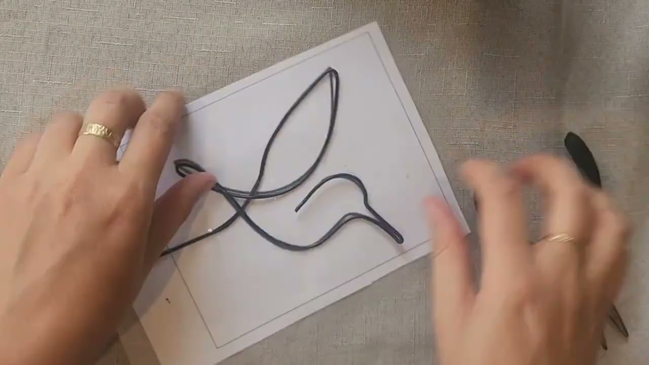 סרטון הסבר לפיסול בחוט מתכת אומנות מתגלגלת