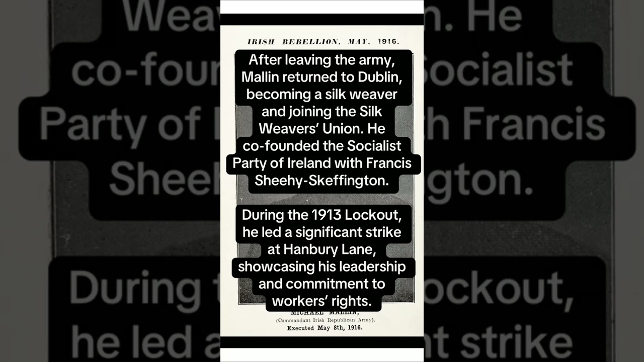 Michael Mallin: The forgotten 1916 leader executed after the Easter Rising. 